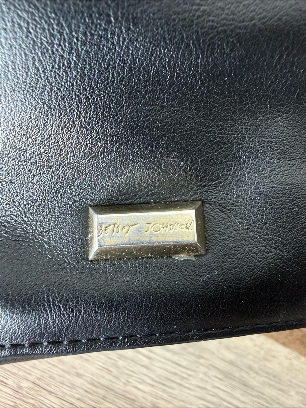 BETSEY JOHNSON Black Wrapped Up In You 2 Shoulder Bag Satchel *FLAW* - Picture 6 of 16